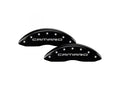 Set Of 4 Caliper Covers Engraved Front And Rear Gen 4 Camaro Black Finish Silver Characters 1998-2002 Chevrolet Camaro MGP Caliper Covers