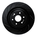 R1 19-25 Cadillac Escalade Front Left Drilled & Slotted Black Brake Rotor