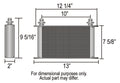 25 Row Core 7in. Tall -8an Inlets Trans/Oil Co