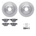 R1 Concepts Brake Rotor- Blank with Optimum Oe Pads Hdw Fits BMW 535i
