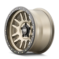 DIRTY LIFE CANYON PRO 9309 SATIN GOLD BLACK LIP 17X9 5-127 -12MM 71.5MM
