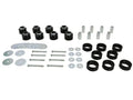 Body mount - bushing 16 Bushings 8 Tubes 8 Bolts 24 Washers Grease
