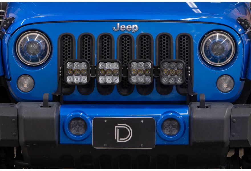 Stage Series Grille Bracket Kit for 2007-2018 Jeep JK Wrangler