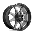 Wheel Pros Moto Metal MO970 20X9 5X5.5 G-GRY BLK LP 00MM MO97029085400