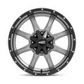Wheel Pros Moto Metal MO970 20X9 5X5.5 G-GRY BLK LP 00MM MO97029085400