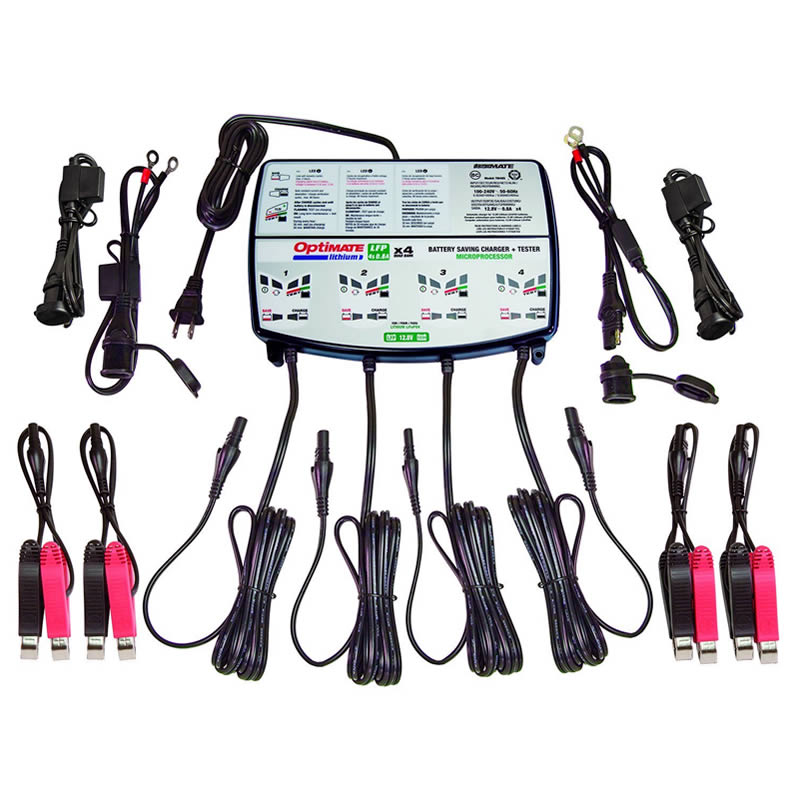 OPTIMATE LITHIUM 4BANK X 4S 0.8A 4BANK X 8STEP 12.8/13.2V 0.8A BATTERY SAVING CHARGERTESTER