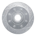 R1 92-02 Chevrolet C1500 Suburban Front Right Drilled & Slotted Silver Brake Rotor