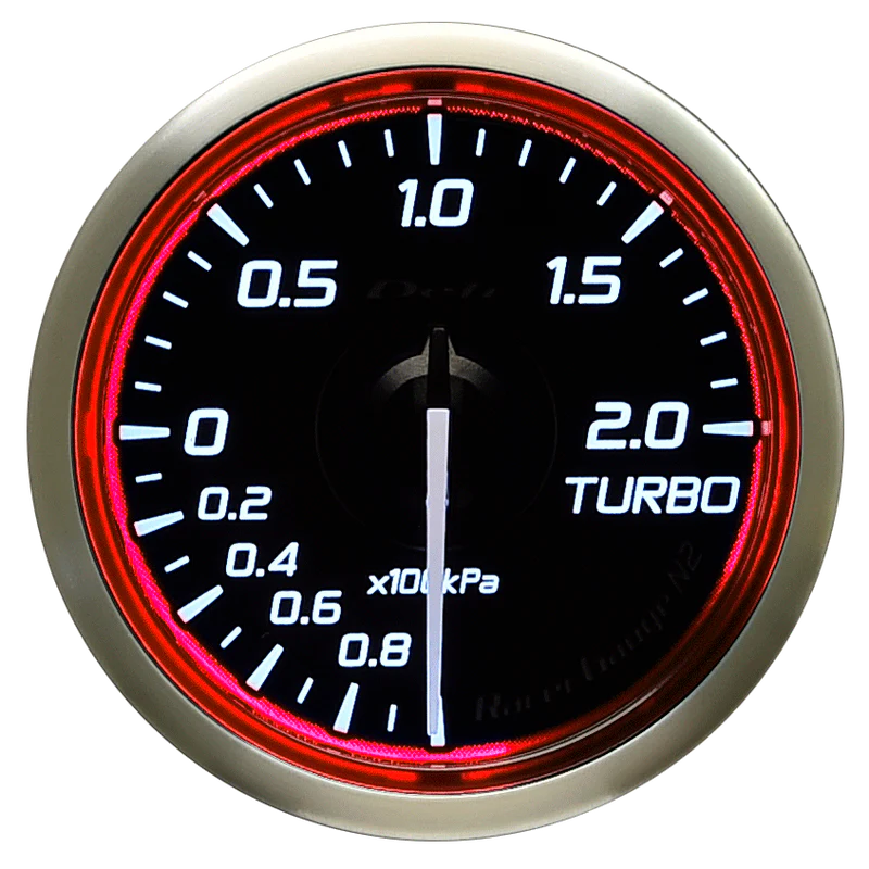 Defi DF Racer Gauge N2 SI Turbo 200KPA Red 60mm