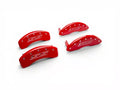 Set Of 4 Caliper Covers Engraved Front And Rear Gen 5 Ss Red Finish Silver Characters 2010-2015 Chevrolet Camaro MGP Caliper Covers