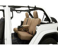 ~(5 lbs. 16X12X5)~ Seat Covers - 18-19 Wrangler JL 4-Door; Rear w / Fold Down Arm Rest (Tan)