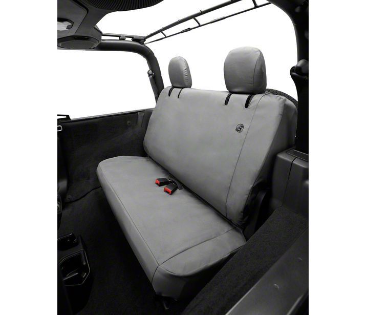 ~(5 lbs. 16X12X5)~ Seat Covers - 18-19 Wrangler JL 2-Door; Rear (Charcoal)