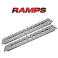 Single Heavy Duty 7 foot Aluminum Loading Ramp 14in x 84in 3K Towing Capacity
