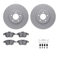 R1 Concepts Brake Rotor- Carbon Coated with Ceramic Pads Hdw Fits Jaguar S-Type