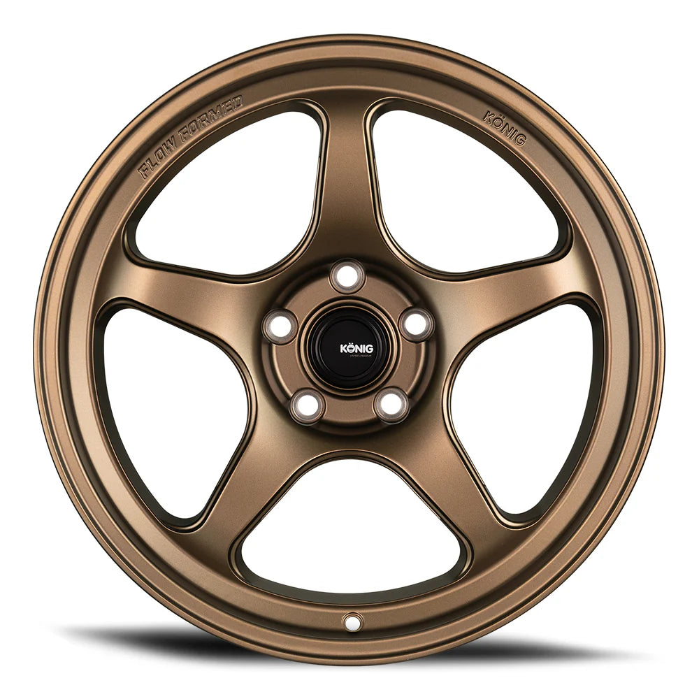 Konig Hyperspec 17x9 5x114.3 ET40 Matte Bronze Wheel (Knurled Bead)
