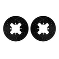 R1 Concepts Brake Rotor- D/S - Black Fits Nissan 300ZX