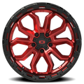 Vision Wheel 5-4.5 GRED GBLK LIP VIS KORUPT 405-7865GRGBL30