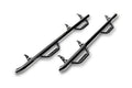 Nerf Step Bar Cab Length (2 Steps per Side) 2014-2018 Chevy Silverado/GMC Sierra 1500 Crew Cab Gloss Black NFab