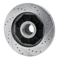 R1 Concepts Brake Rotor Drilled and Slotted Silver Fits Chevrolet C1500