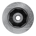 R1 Concepts Brake Rotor Drilled and Slotted Silver Fits Chevrolet C1500