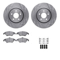 R1 Concepts Brake Rotor- Blank with Optimum Oe Pads Hdw Fits Mercedes-Benz C300