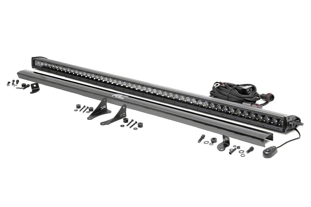 1x 70056 1x 70750BL Jeep 50-inch LED Hood Kit (18-21 Wrangler JL 20-21 Gladiator JT Black-Series)