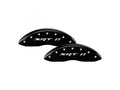 Set Of 4 Caliper Covers Engraved Front And Rear Srt8 Black Finish Silver Characters 2005-2010 Jeep Grand Cherokee MGP Caliper Covers