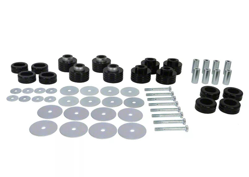 Body mount - bushings 16 Bushings 8 Tubes 8 Tubes 24 Washers Grease Install Guide