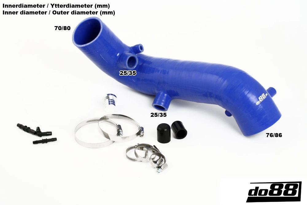 do88 Volvo 850/SVC70 Turbo 3in Inlet Hose Blue