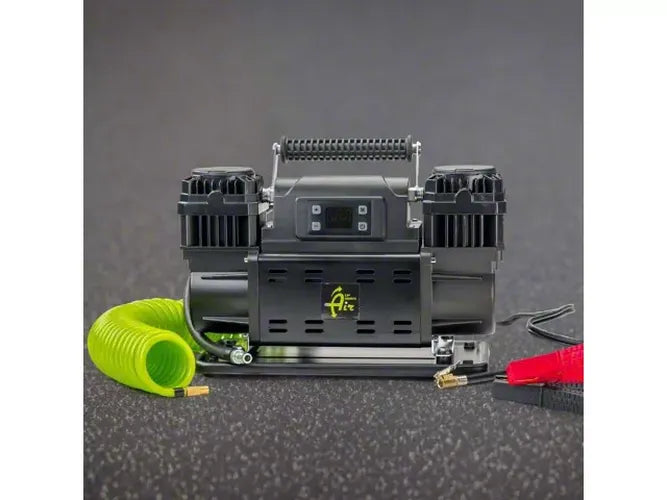 EGOI Portable Air Compressor System 12.3 CFM With Digital Control Panel Storage Bag Hose Attachments - Dual Motor