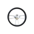 6069 CHEVY/GMC C10 BROTHERS TRUCKS CUSTOM STEERING WHEELS POLISHED/BLACK BOWT