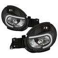 xTune Subaru Impreza 14-16 Headlights With Light Tube DRL - Black HD-JH-SI02-LB-BK