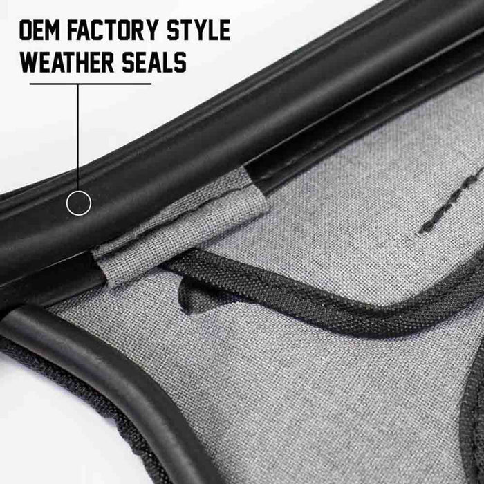 Overland Vehicle Systems Replacement Soft Top - Black Diamond - Samurai