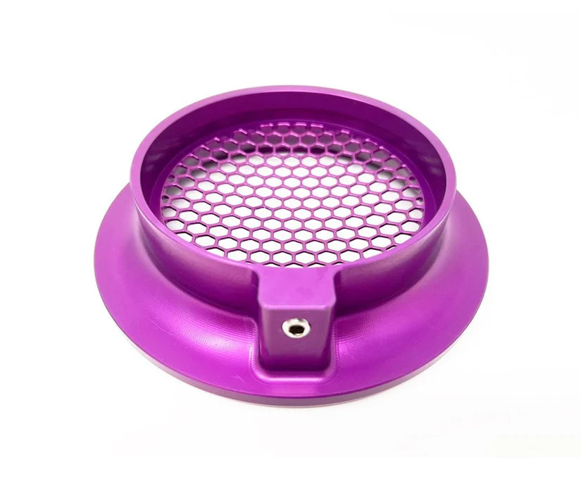 Torque Solution Billet Turbo Velocity Stack Shield For 4in Inlet - Purple