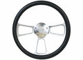 7491 CHEVY/GMC C10 BROTHERS TRUCKS CUSTOM STEERING WHEELS POLISHED/BLACK BOWT