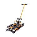 ATV & MOTORCYCLE FLOOR JACK 1500 LB MOLTEN ORANGE & BLACK