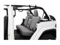 ~(5 lbs. 16X12X5)~ Seat Covers - 18-19 Wrangler JL 4-Door; Rear w / Fold Down Arm Rest (Charcoal)