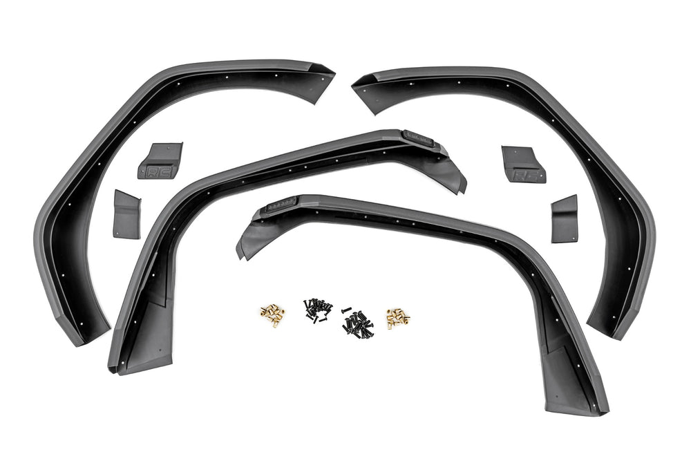High Clearance LED Flat Fender Flare Kit UV Treated Jeep JL (2018-2022)