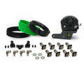 Overland Vehicle Systems 4 Tire Inflation System - Engine Mount With Box Fittings Hoses Storage Bag - Black