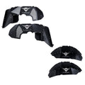 18C WRANGLER JL/JLU BATTLE READY ALUMINUM INNER FENDER KIT BLACK REAR