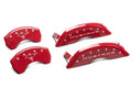 Set Of 4 Caliper Covers Engraved Front 2015 Mustang Engraved Rear 2015 Bar & Pony Red Finish Silver Characters 2015-2023 Ford Mustang 19 inches