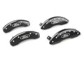 Set Of 4 Caliper Covers Engraved Front And Rear Oval Logo Ford Black Finish Silver Characters 2009-2009 Ford F-150 MGP Caliper Covers