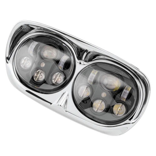 Letric Lighting Led Hdlght Dual 5.75in Blk/Chr