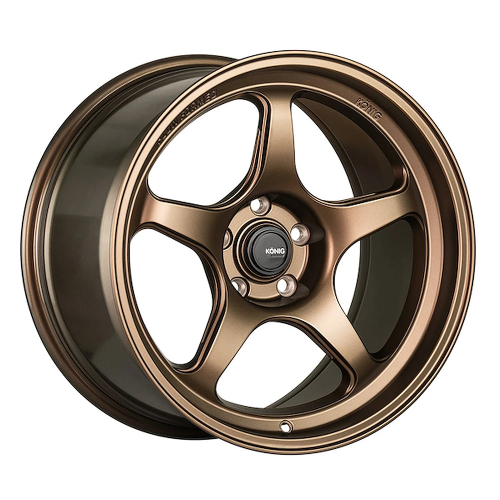 Konig Hyperspec 17x9 4x100 ET45 Matte Bronze Wheel (Knurled Bead)