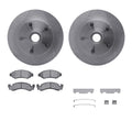 R1 Concepts E- Line Series Brake Rotor with Ceramic Brake Pads Hdw Fits Ford E-100