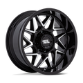 MO812 20X9 6X5.5 20MM GLOSS BLACK MACHINED