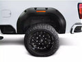 Black Pocket/Rivet Style Smooth Finish Rear Fender Flares For 2020-2026 GMC Sierra 2500/3500 Bushwacker
