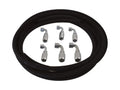 ~(7 lbs. 10X10X6)~ Basic Complete Full Hydraulic Steering no.6 Hose Kit PSC Performance Steering Components
