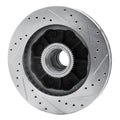 DFC 92-02 Chevrolet C2500 Front Left Drilled & Slotted Silver Brake Rotor