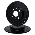 R1 Concepts Brake Rotor- D/S - Black Fits BMW 325iX