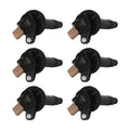 MSD Ignition Coil Ford Ecoboost 3.5L V6 3-Pin Connector Black 6-Pack 2010-2016 Ford Ecoboost 3.5L V6 3-Pin Connector MSD Ignition